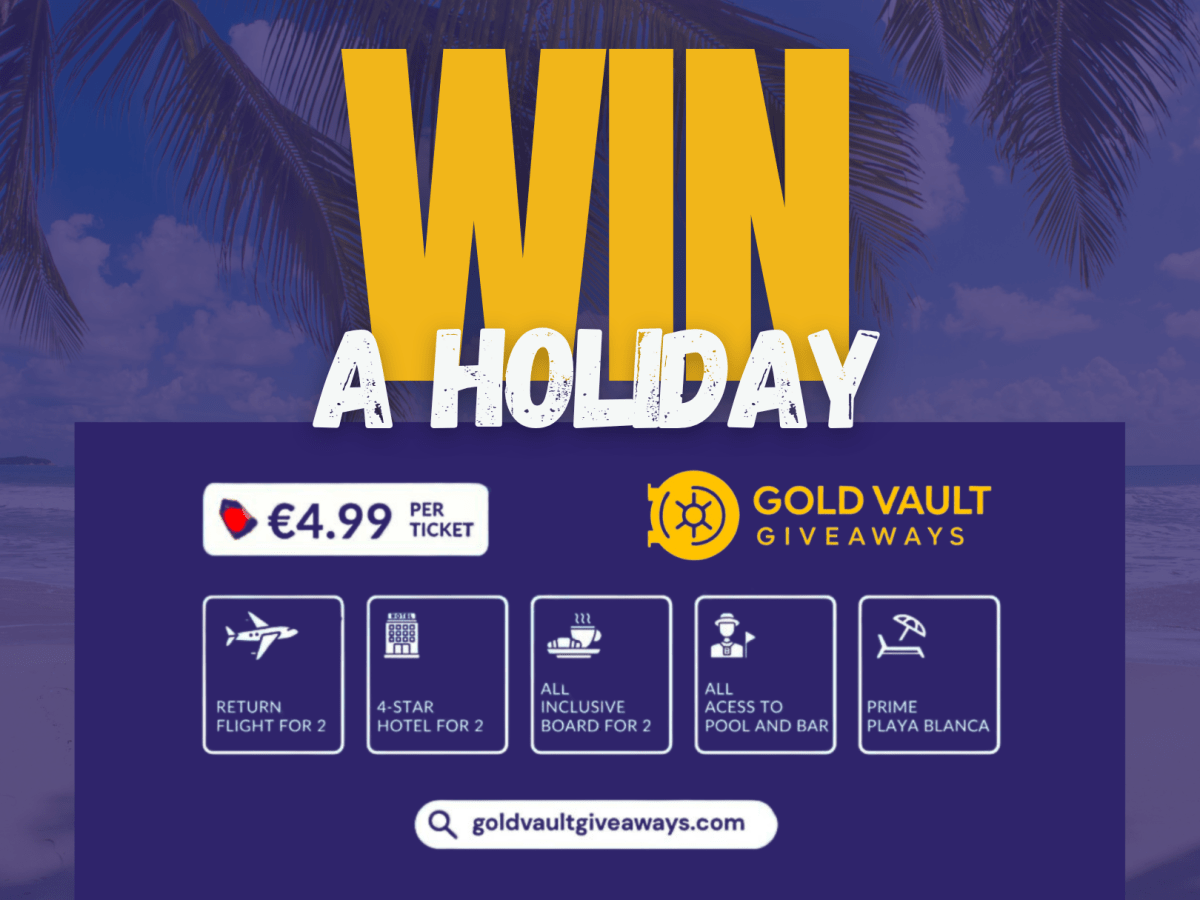 Win a 7-Night All-Inclusive Holiday to Lanzarote for Just&nbsp;€4.99!